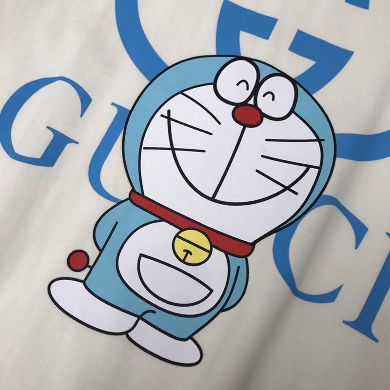 大人気！グッチxドラえもん コピー★コラボ★オーバーサイズ Tシャツ gur56176代引きを販売