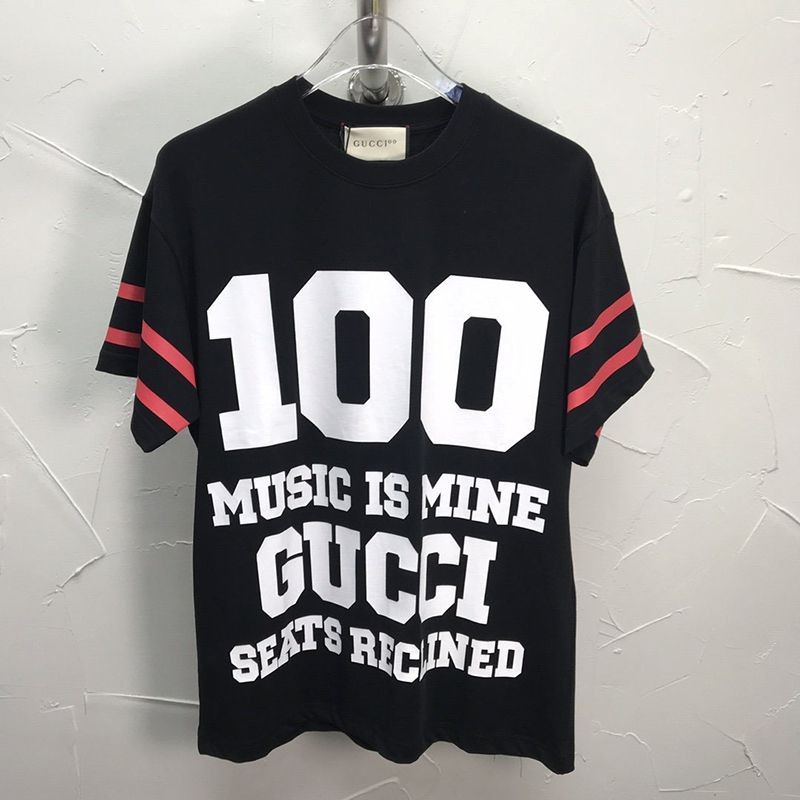 春もの新作100周年記念★グッチ★Tシャツ コピー コットン クルーネック ストライプ gur59948