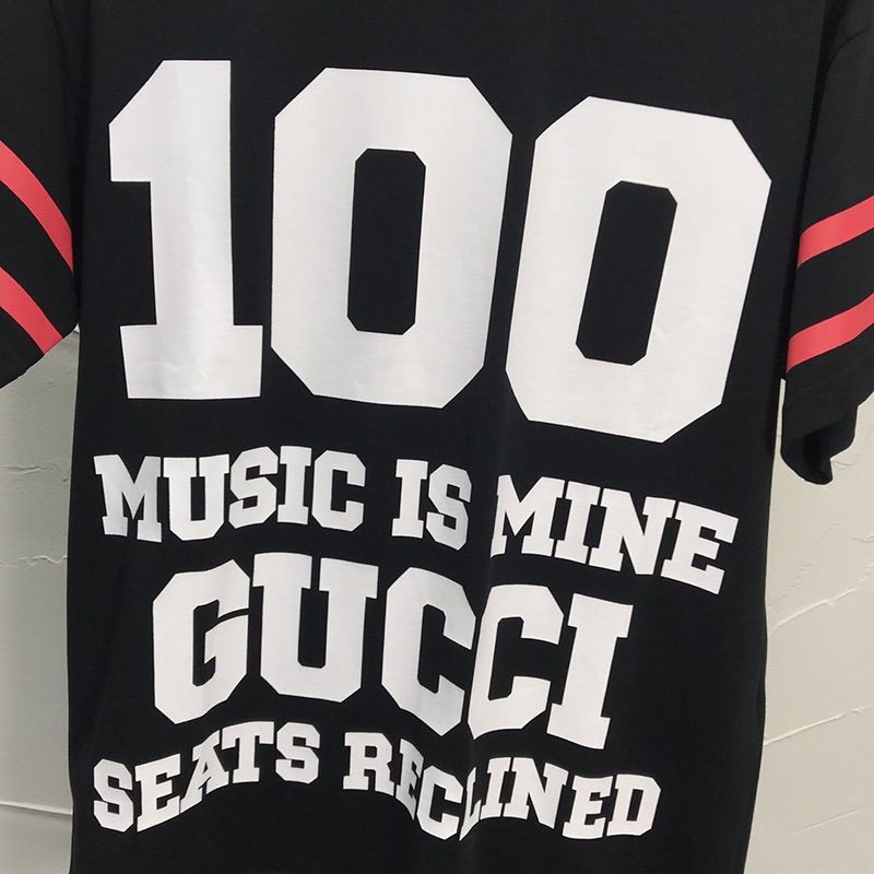 春もの新作100周年記念★グッチ★Tシャツ コピー コットン クルーネック ストライプ gur59948高い品質