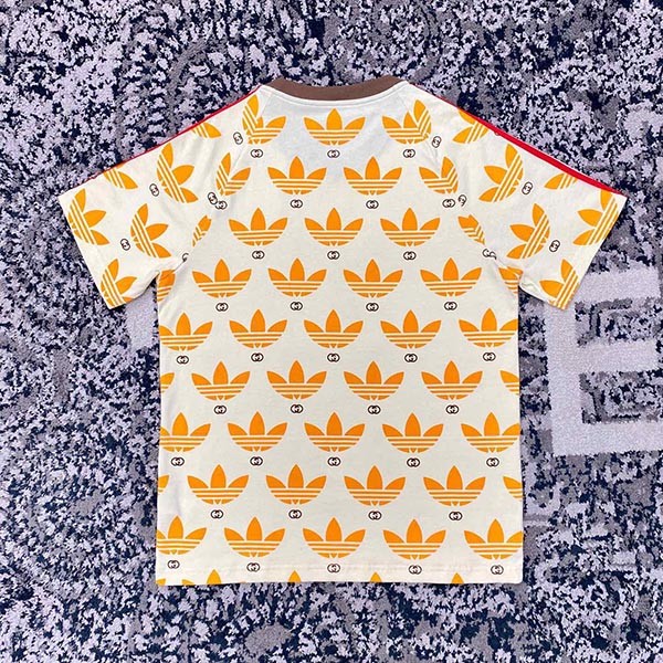 世界中で大人気♪ディダス×グッチ コットン ジャージ Tシャツ コピー gus90660激安送料無料