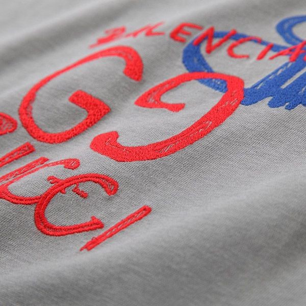 送料込グッチ バレンシアガ コラボ ロゴ グレーTシャツ スーパーコピー gut65335人気