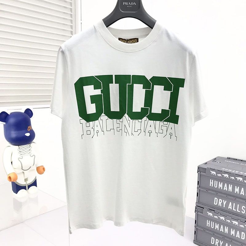 可愛い【グッチ】パームツリー コットン ジャージー Tシャツ コピー 2色 gut66878通販
