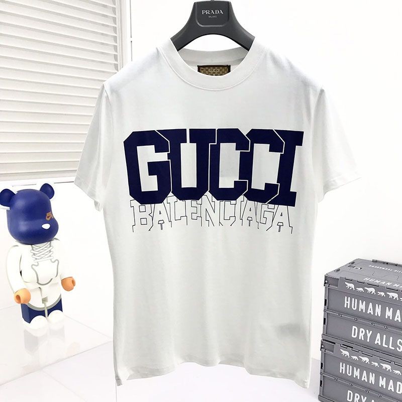 可愛い【グッチ】パームツリー コットン ジャージー Tシャツ コピー 2色 gut66878高い品質