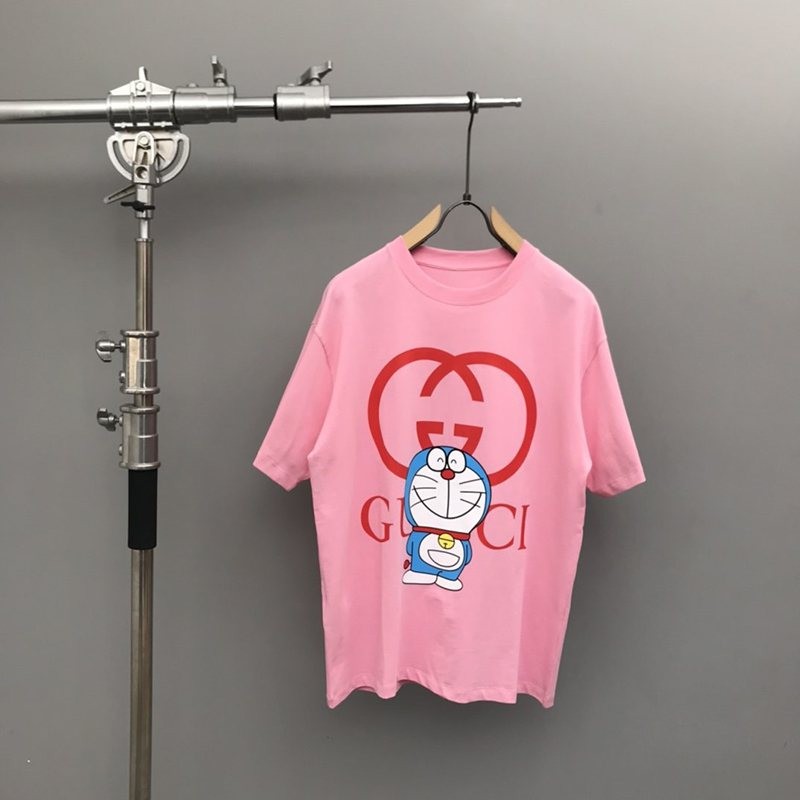 可愛い グッチxドラえもん コピー★コラボ★オーバーサイズ Tシャツ guu30014通販