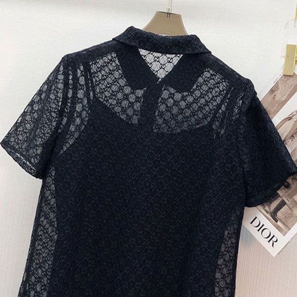 完売必至【グッチ】GGモチーフを刺しゅうしたチュールワンピース コピー guu47995最高級