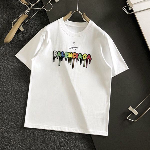 【関送込】グッチ x バレンシアガ 偽物 コラボ 半袖Tシャツ 2色 guu97767通販
