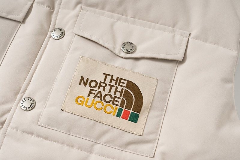 可愛い グッチ×ノースフェイス ダウンベストコピー guv25253人気