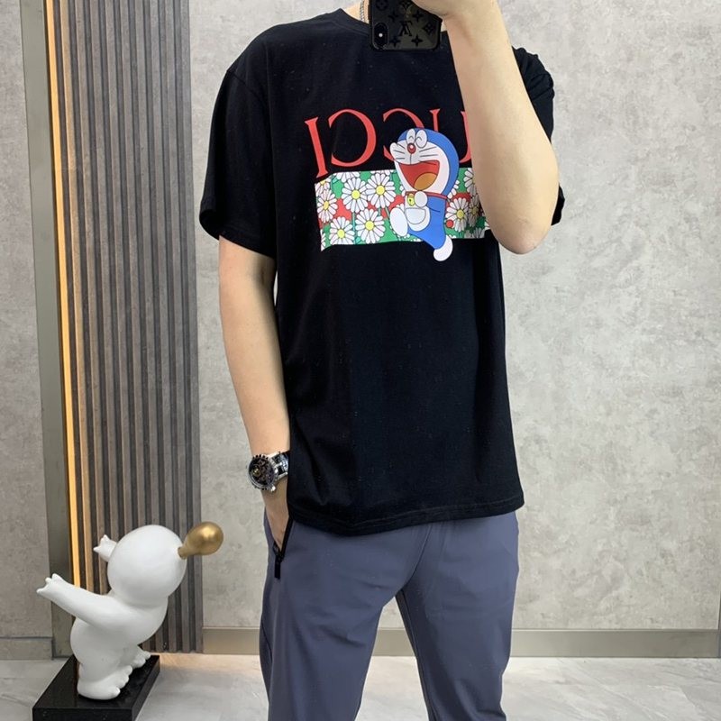 入手困難グッチxドラえもん コピー★コラボ★オーバーサイズ Tシャツ guv57117品質保証
