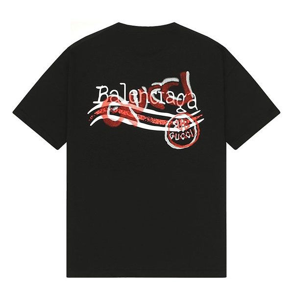 ★日本!!人気！グッチ×バレンシアガ コラボ 偽物 クルーネック Tシャツ guv58011高い品質