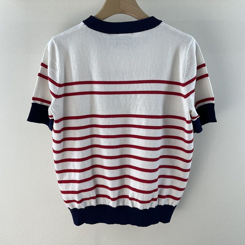 【日本未発売】グッチ ストライプ コットン 半袖 Tシャツ スーパーコピー guw08454代引きを販売