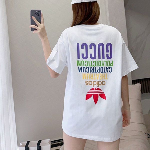 おすすめ adidas×グッチ★コットンジャージー Tシャツ guw27024高い品質