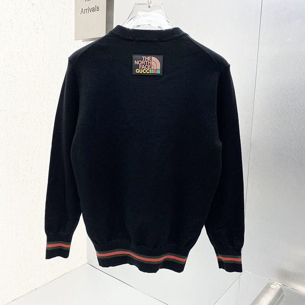 完売必至◆グッチ ノースフェイス◆ロゴプリント コットン 長袖 Tシャツ コピー guw94708通販