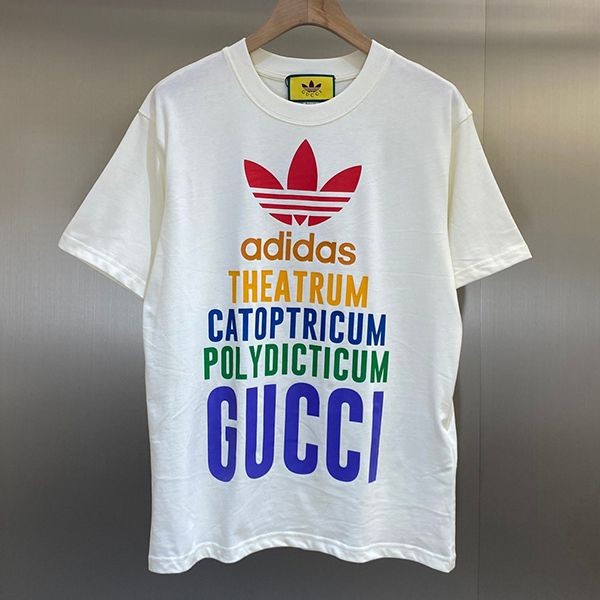 ★追跡付き発送で安心アディダス グッチ コピー コットンジャージー Tシャツ 半袖 gux61533