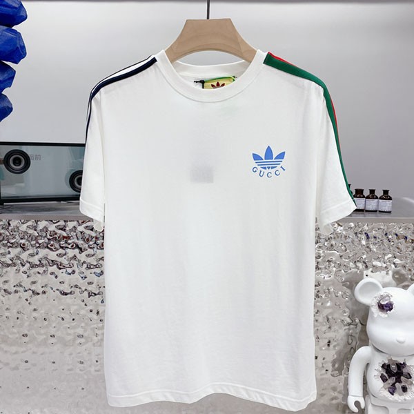 目を惹くカラー ディダス×グッチ コットン ジャージ Tシャツ スーパーコピー guy00930通販