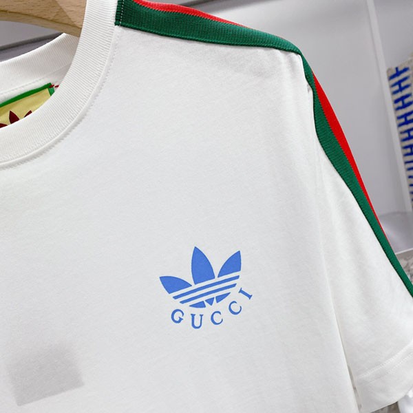 目を惹くカラー ディダス×グッチ コットン ジャージ Tシャツ スーパーコピー guy00930最高級