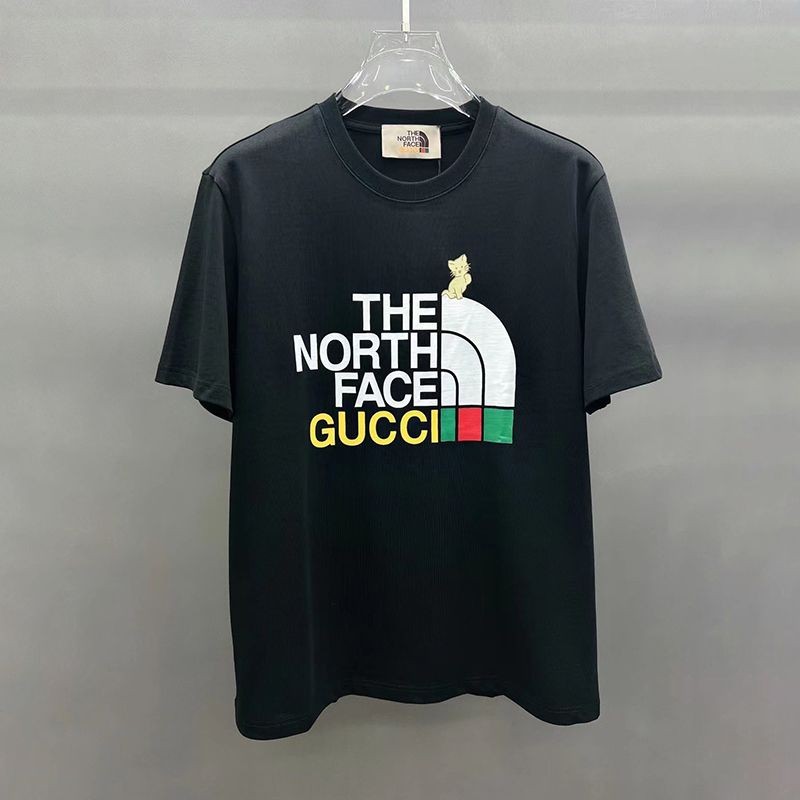 セール新作グッチ x ノースフェイス 偽物 コラボ 半袖Tシャツ guy30492