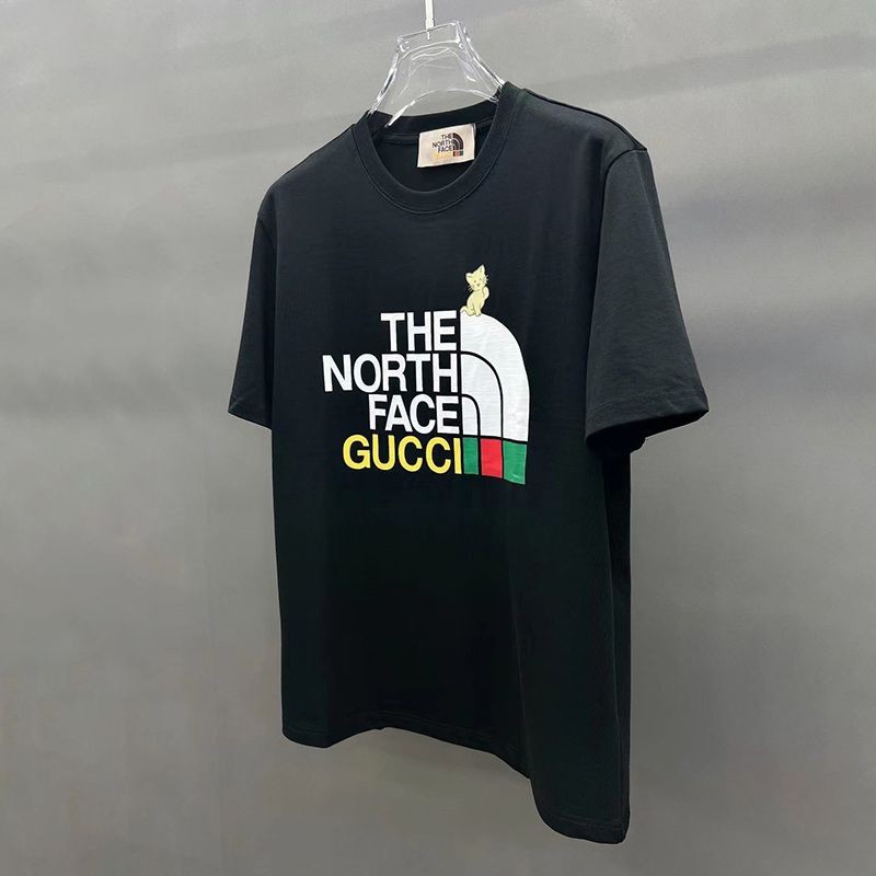 セール新作グッチ x ノースフェイス 偽物 コラボ 半袖Tシャツ guy30492通販