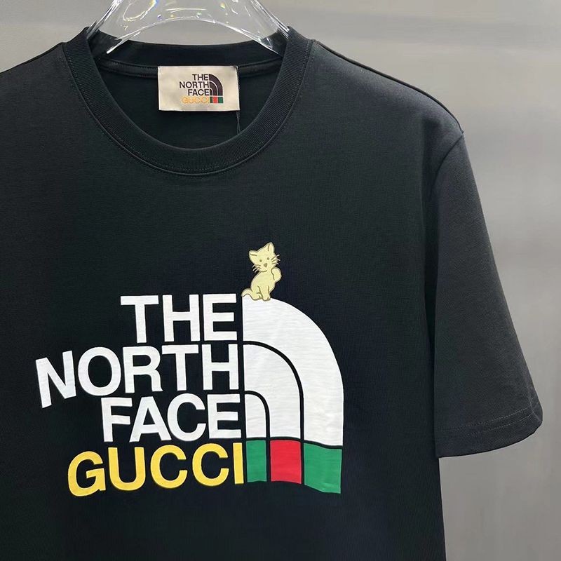 セール新作グッチ x ノースフェイス 偽物 コラボ 半袖Tシャツ guy30492高い品質