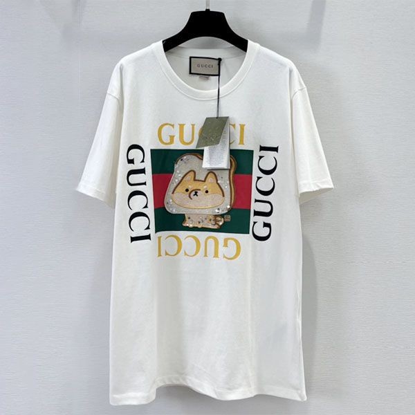 大人気！グッチ Kawaii ヴィンテージロゴ プリント Tシャツ 偽物 guy35171通販