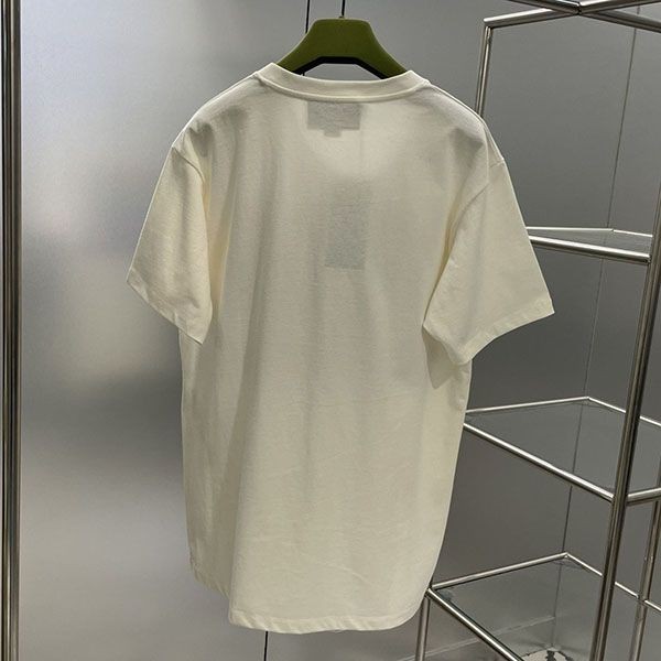 定番 グッチ エンブロイダリー入り コットン Tシャツ guy62085激安送料無料