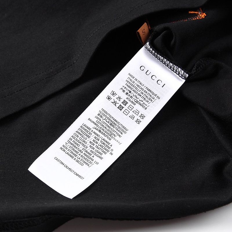 春もの新作バレンシアガ×グッチ 偽物 ブラック ロゴ Tシャツ guz47800N級品