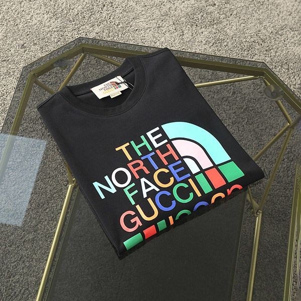 ギフトに最適ノースフェイス グッチ コピー ロゴ コットン Tシャツ 2色 guz86483人気