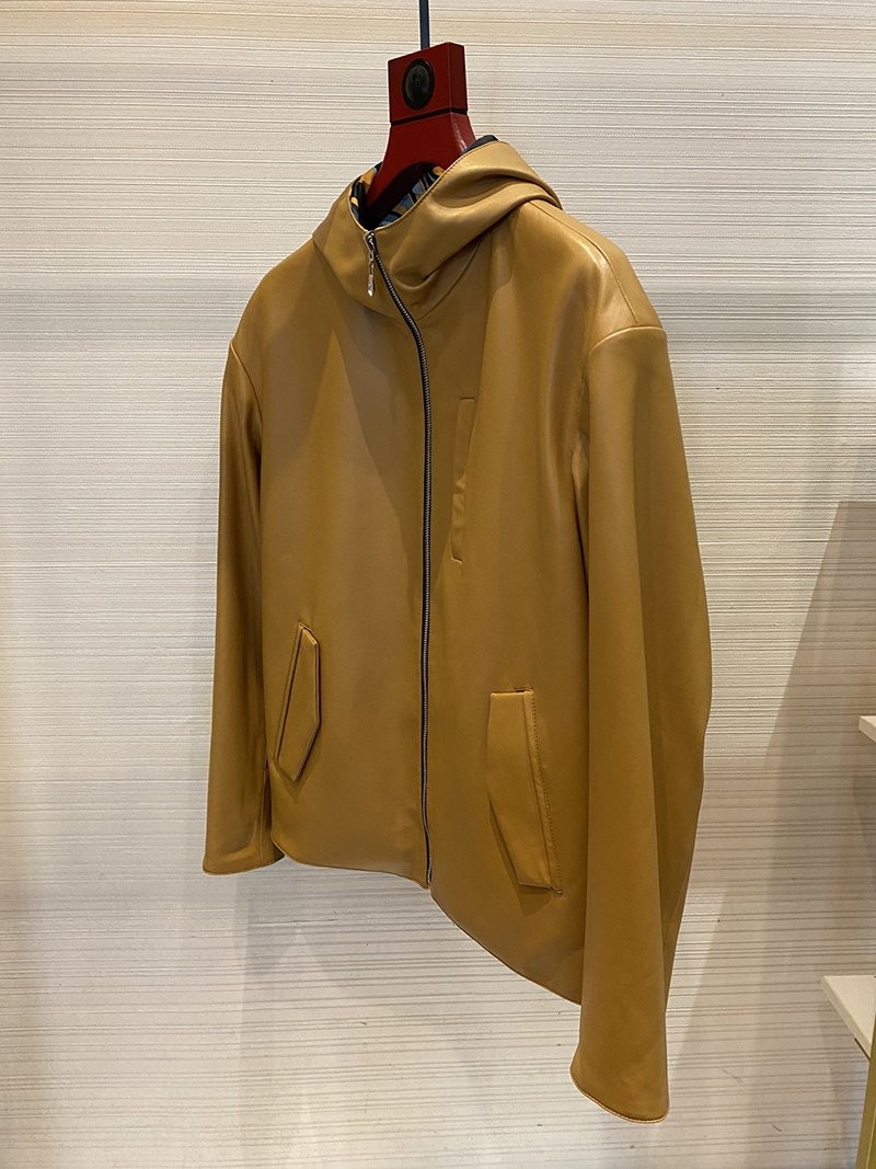 秋冬新作 エルメス レザー ジャケット コピー ディアスキン ☆両面着用可能☆ erf28548激安送料無料