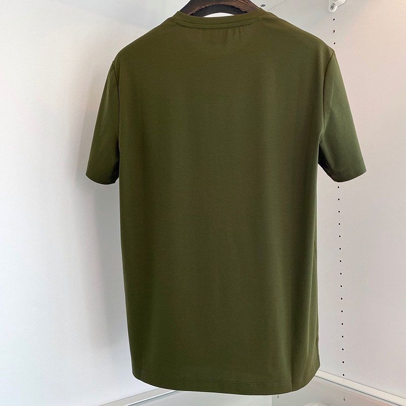 21-22AW【エルメス】レザーパッチロゴ コットン Tシャツ 偽物 erl28714通販