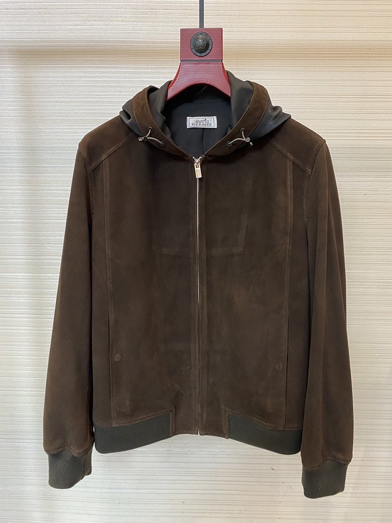 超話題!エルメス★カシミヤ ジップ付きジャケットコピー ero77446
