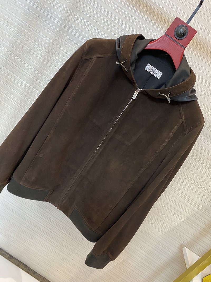 超話題!エルメス★カシミヤ ジップ付きジャケットコピー ero77446高い品質