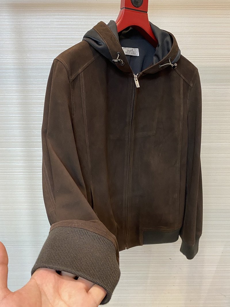 超話題!エルメス★カシミヤ ジップ付きジャケットコピー ero77446人気