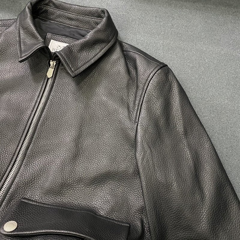 人気急上昇 エルメス レザー ジャケット 偽物 ディアスキン erp77625高い品質