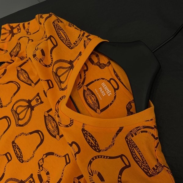 入手困難品！エルメス プリントTシャツ 偽物 err18050人気