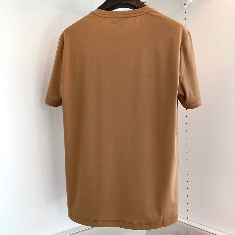 人気急上昇【エルメス】レザーパッチロゴ コットン Tシャツ パロディ eru71014通販