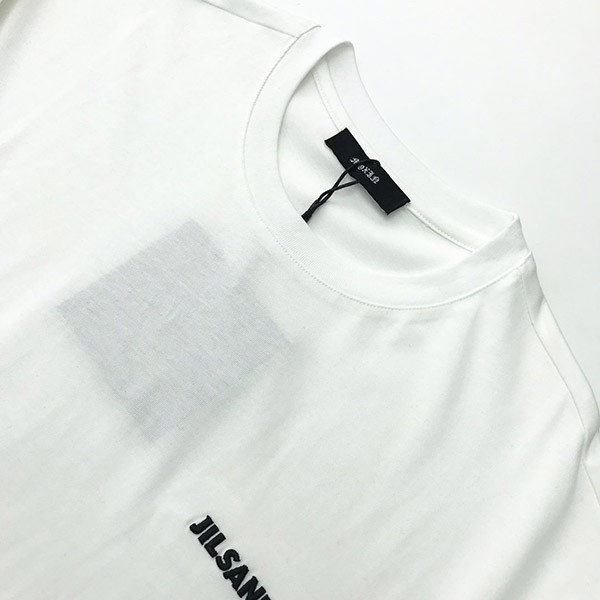 送料込ジルサンダー ロゴTシャツ 偽物 半袖 ホワイト Jie66506激安送料無料