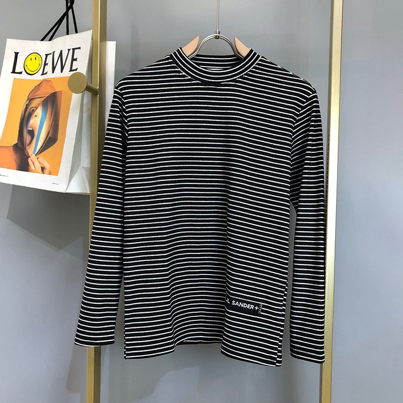 可愛いジルサンダー Tシャツ 偽物 ロゴ 長袖 ロンT Jih40210