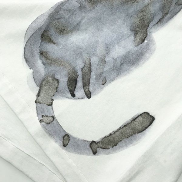 一目惚れ♪ジルサンダー コピー タイガープリントTシャツ アイボリー 2色 Jih95539N級品