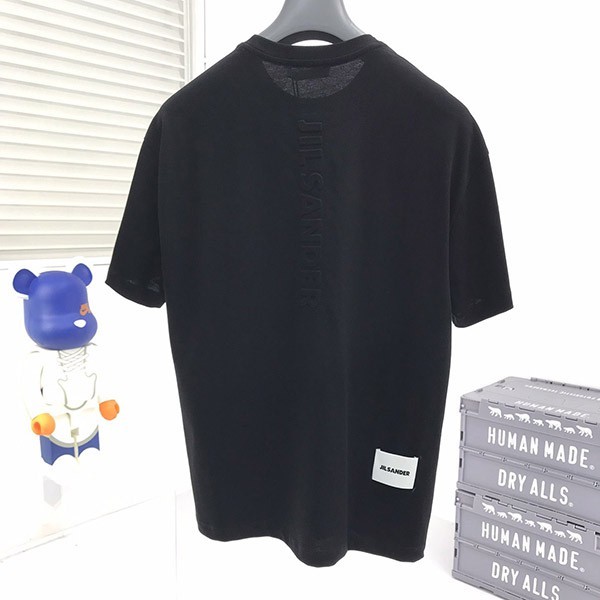 ☆超人気☆ジルサンダー ロゴTシャツ コピー 半袖 ブラック Jiy35542通販
