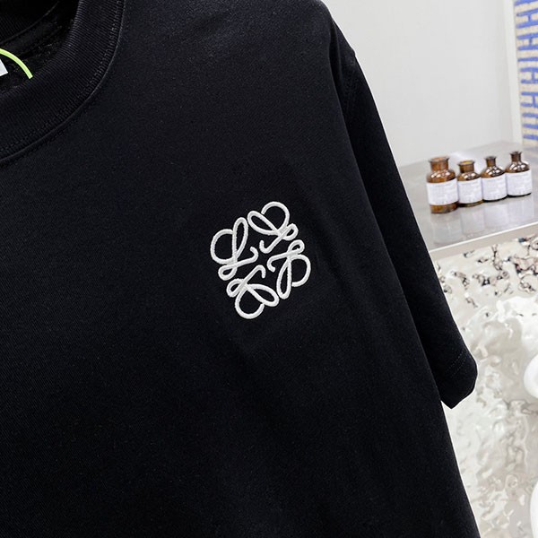 最安値挑戦 ロエベ エンブロイダリー アナグラム Tシャツ コピー 2色 H526Y22J26激安通販サイト