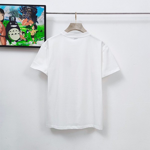 ロエベ☆アナグラム フェイクポケット ロゴ コットン 半袖Tシャツ コピー H526Y22X25最高級