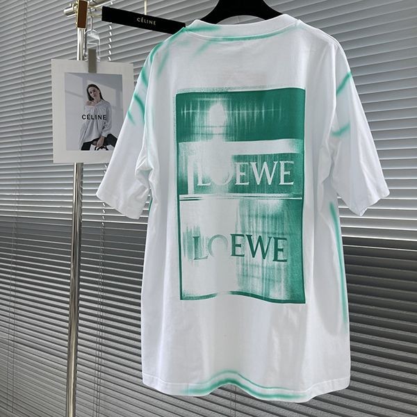 国内即発ロエベ アナグラム フォト偽物 Tシャツ コピーロゴ大☆ H526Y22X27通販