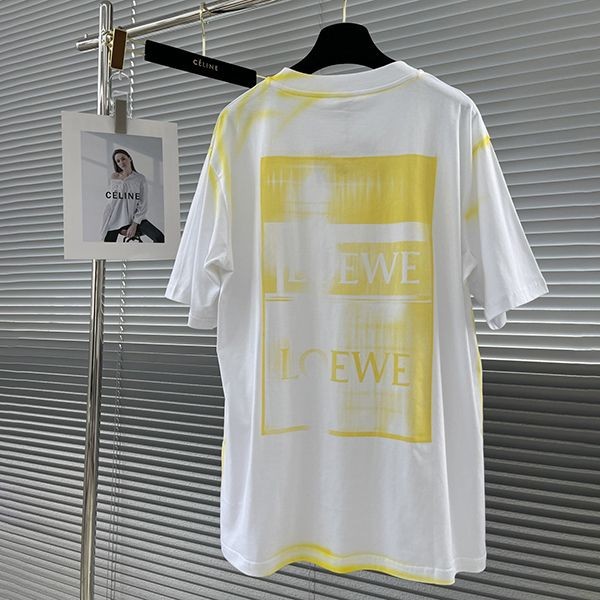 可愛いロエベ アナグラム フォト偽物 Tシャツ 偽物 ロゴ大☆ H526Y22X7激安送料無料