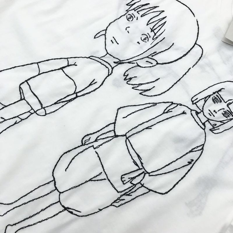 人気急上昇ロエベ×千と千尋の神隠し コピー 千尋 エンブロイダリー Tシャツ (コットン) S928Y22X03人気