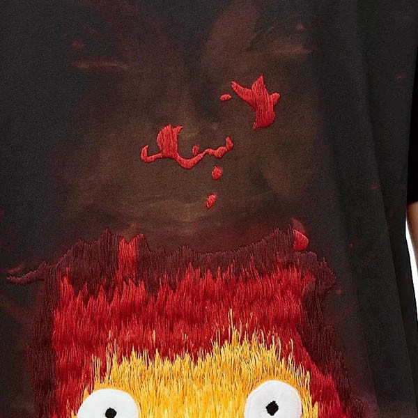 ロエベ × ハウルの動く城 コピー コットン Tシャツ SB44Y22X06最高級
