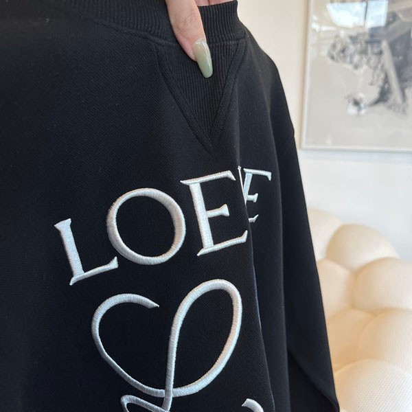 ロエベ アナグラム ロゴ コットン スウェットシャツ 偽物 loa18422品質保証