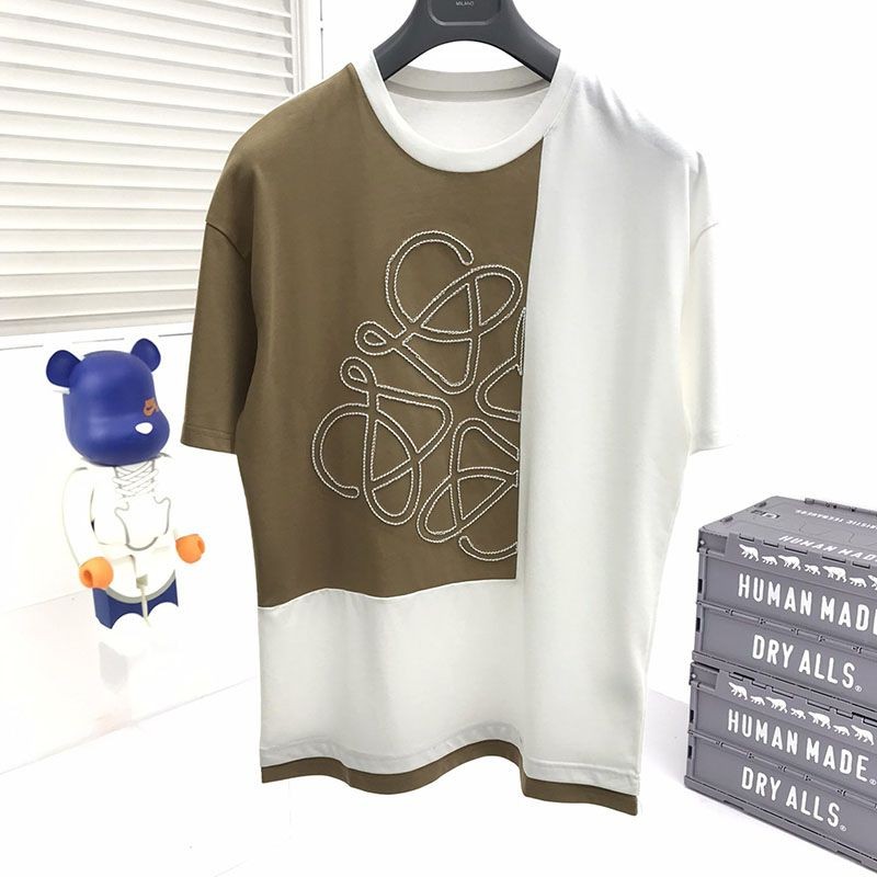 セール新作即発可★ロエベ★ハーバリウム アナグラム コットンTシャツ コピー 2色 loc47480通販