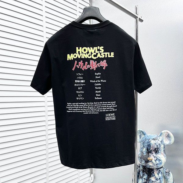 ロエベ×ジブリ ハウルの動く城 Tシャツ 偽物 コットン lod13369通販