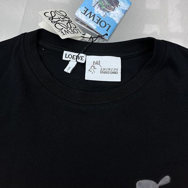 ロエベ×ジブリ ハウルの動く城 Tシャツ 偽物 コットン lod13369激安送料無料