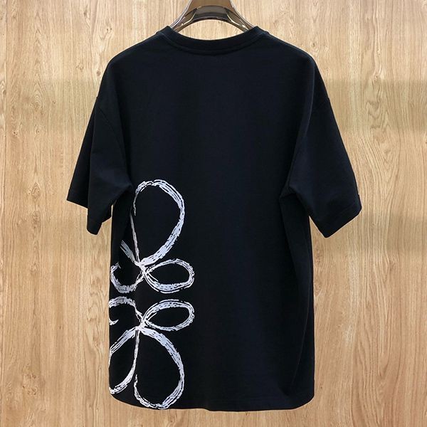 累積売上総額第１位！ロエベ★アナグラム ロゴ コットン 半袖 Tシャツ コピー lod46857通販