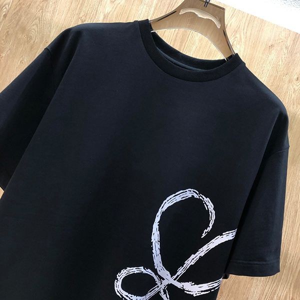 累積売上総額第１位！ロエベ★アナグラム ロゴ コットン 半袖 Tシャツ コピー lod46857激安送料無料